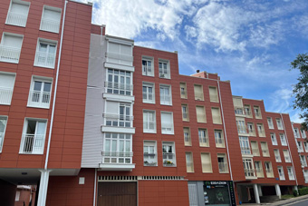 rehabilitación de fachada en pabellón de irun, gipuzkoa